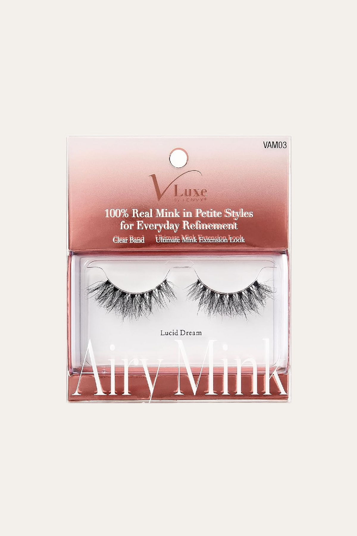 Vluxe by i-ENVY Airy Mink Petite Style False Eyelashes