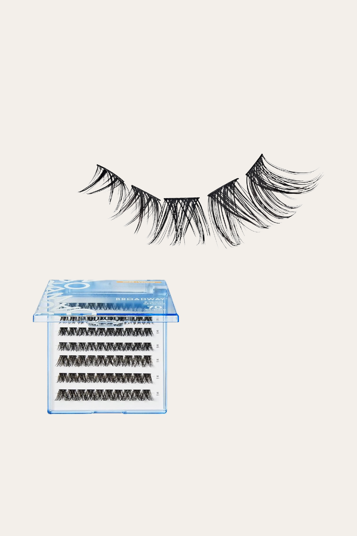 Broadway Lash Clusters 9-16 mm 70 pcs Assorted Volume False Eyelashes