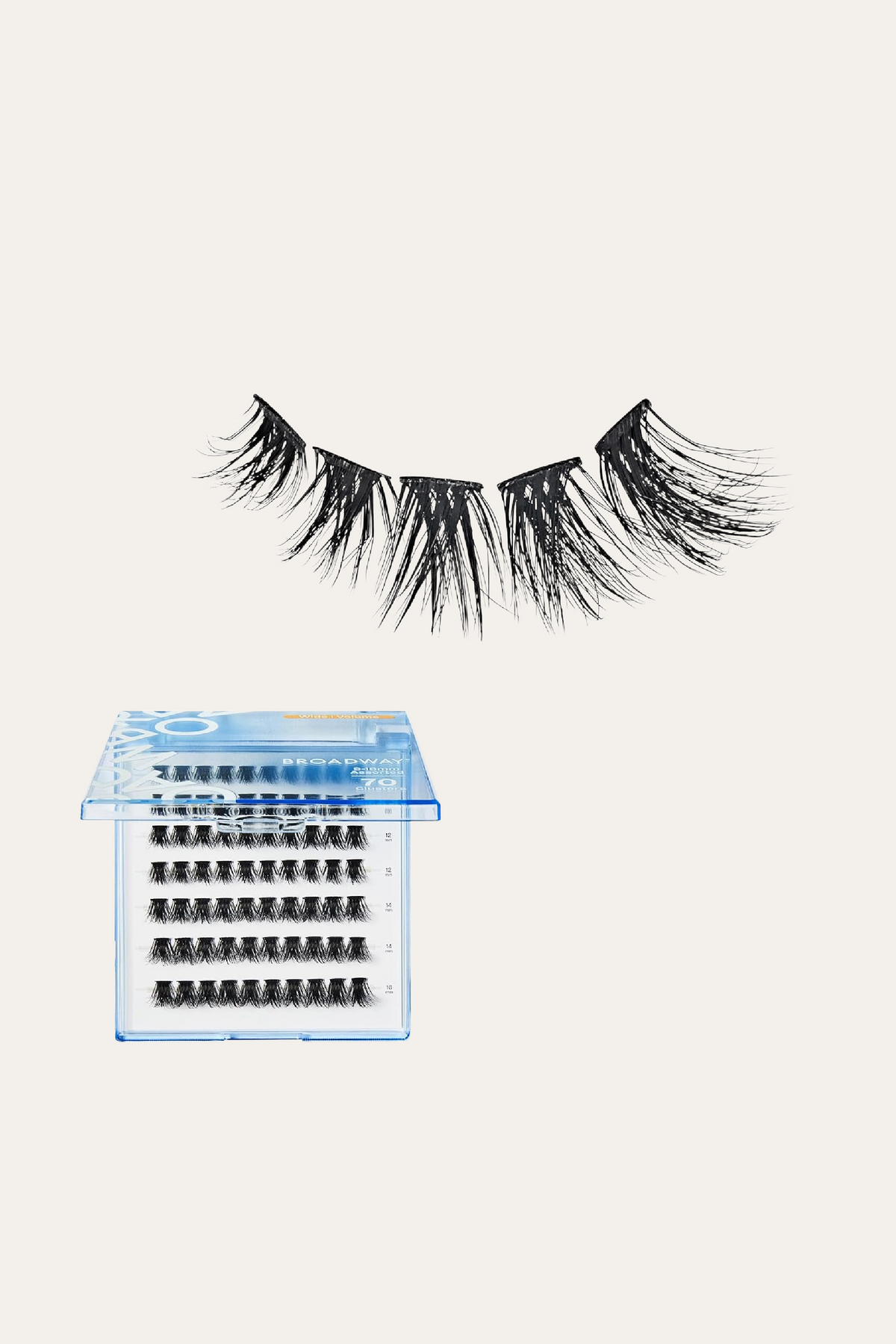 Broadway Lash Clusters 9-16 mm 70 pcs Assorted Volume False Eyelashes