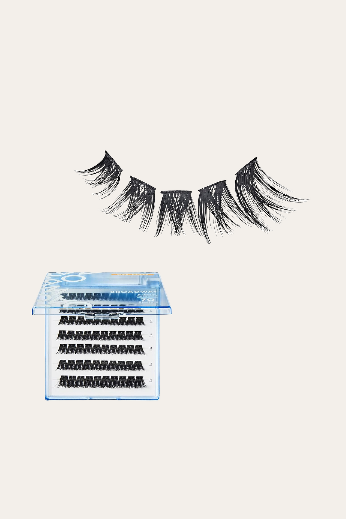 Broadway Lash Clusters 9-16 mm 70 pcs Assorted Volume False Eyelashes