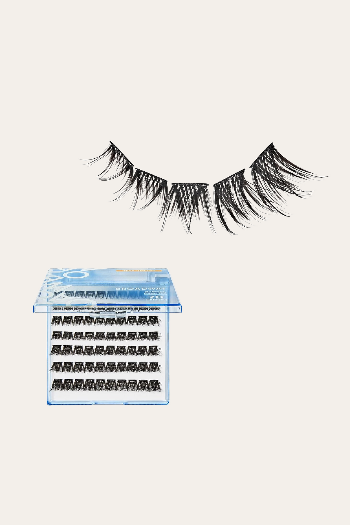 Broadway Lash Clusters 9-16 mm 70 pcs Assorted Volume False Eyelashes