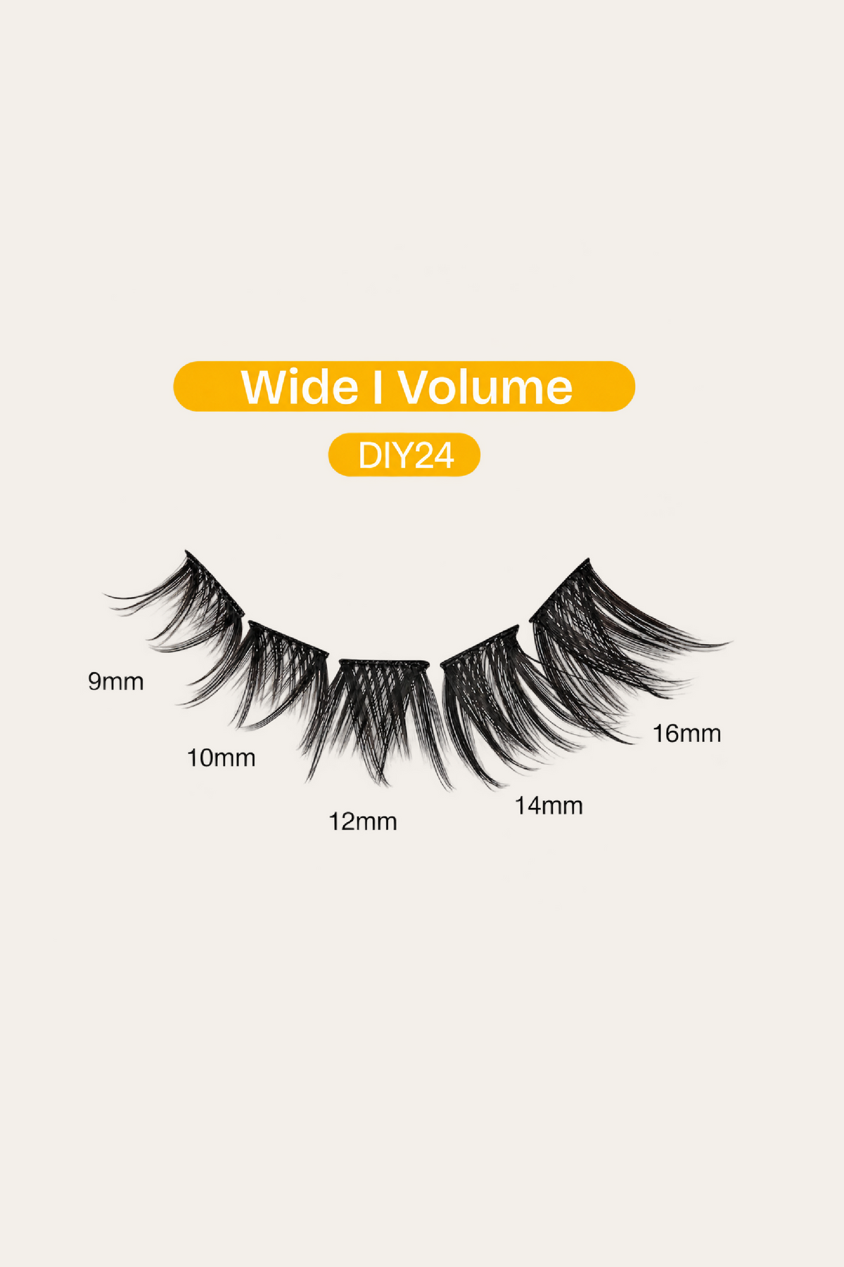 Broadway Lash Clusters 9-16 mm 70 pcs Assorted Volume False Eyelashes