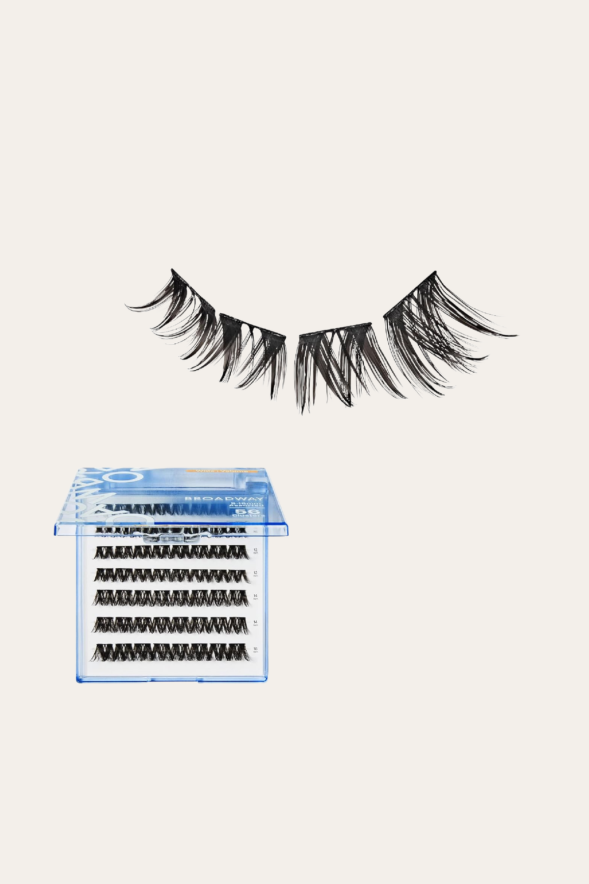 Broadway Lash Clusters 9-16 mm 70 pcs Assorted Volume False Eyelashes