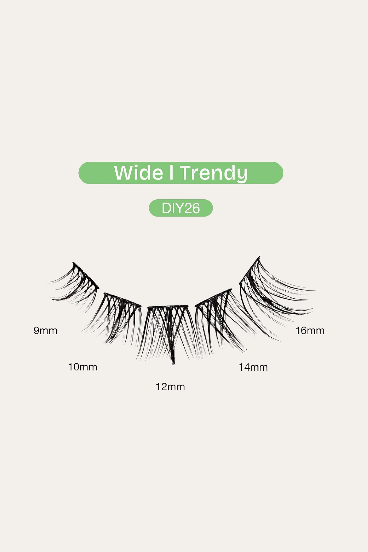 Broadway DIY Lash Clusters Wide Trendy