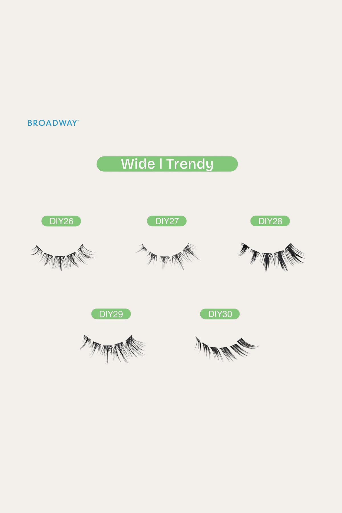 Broadway DIY Lash Clusters Wide Trendy
