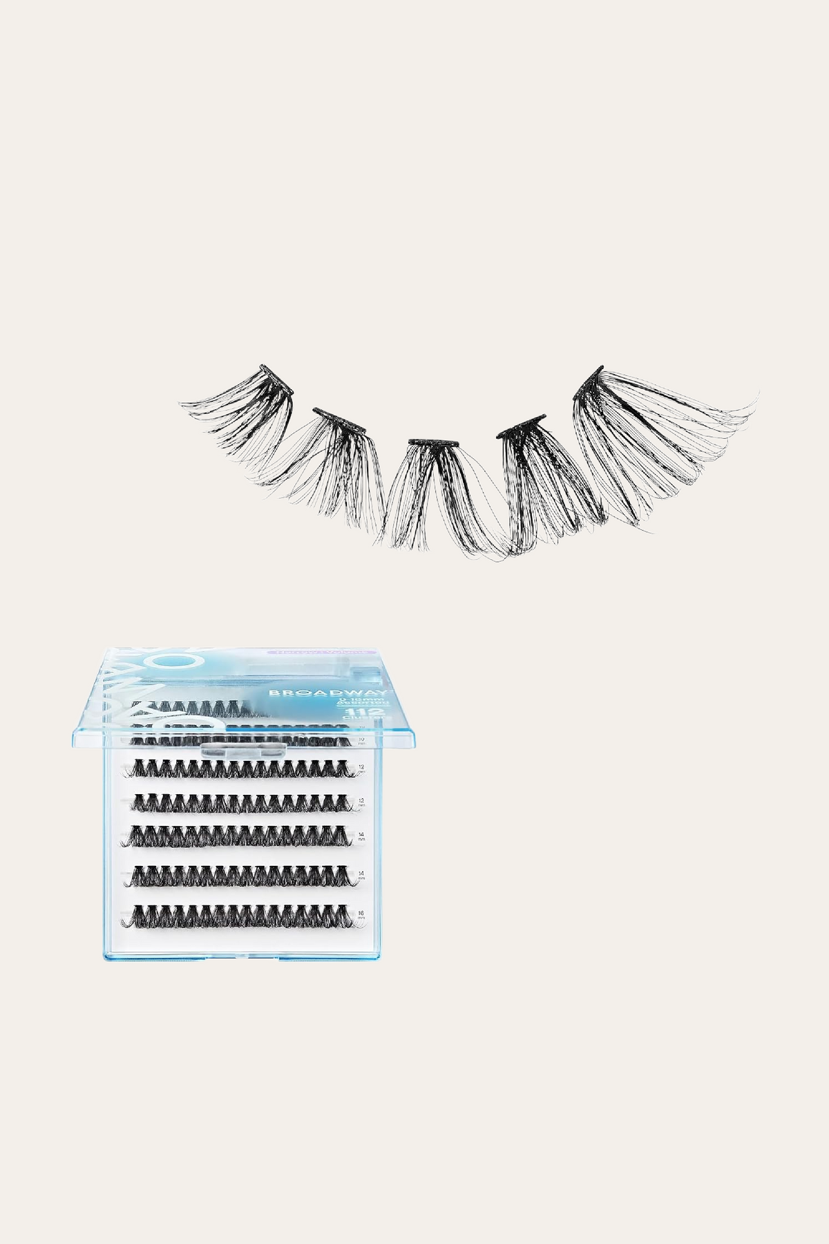 Broadway Lash Clusters 9-16 mm 70 pcs Assorted Volume False Eyelashes
