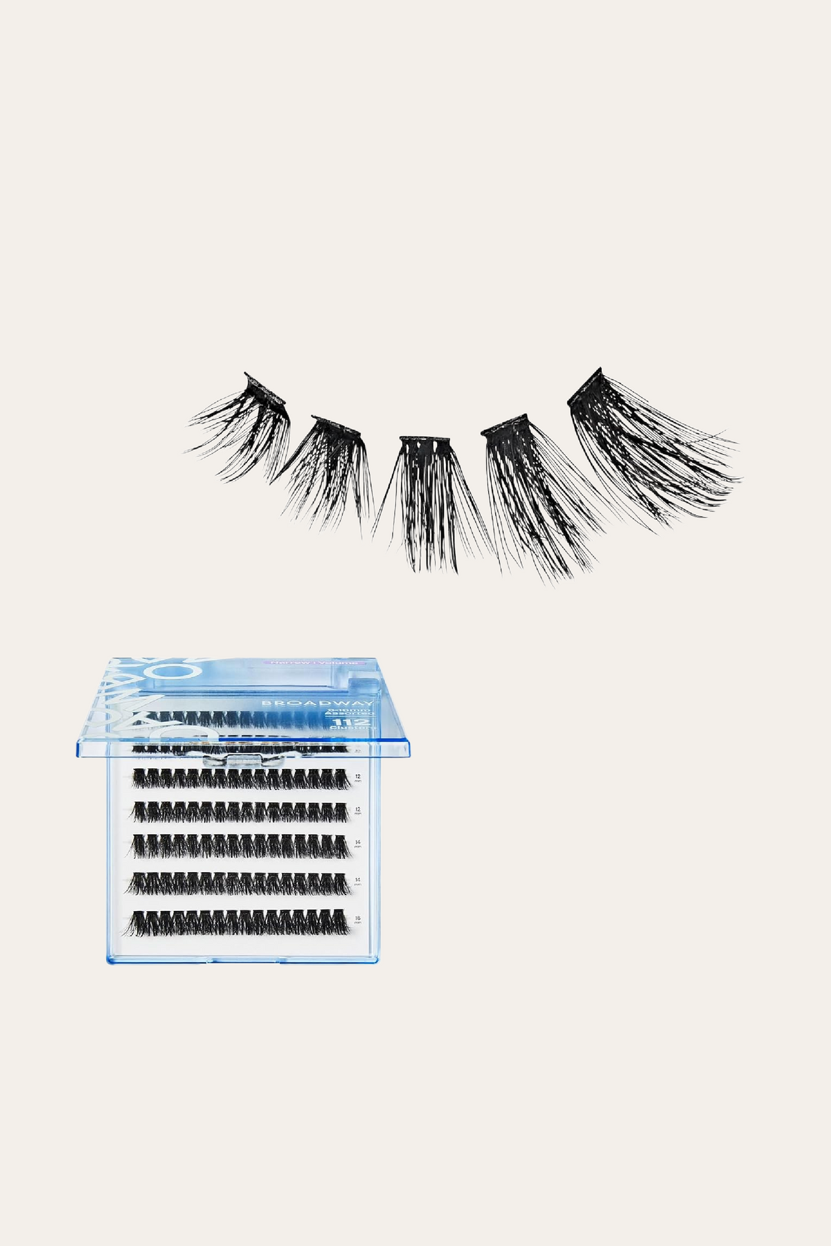 Broadway Lash Clusters 9-16 mm 70 pcs Assorted Volume False Eyelashes
