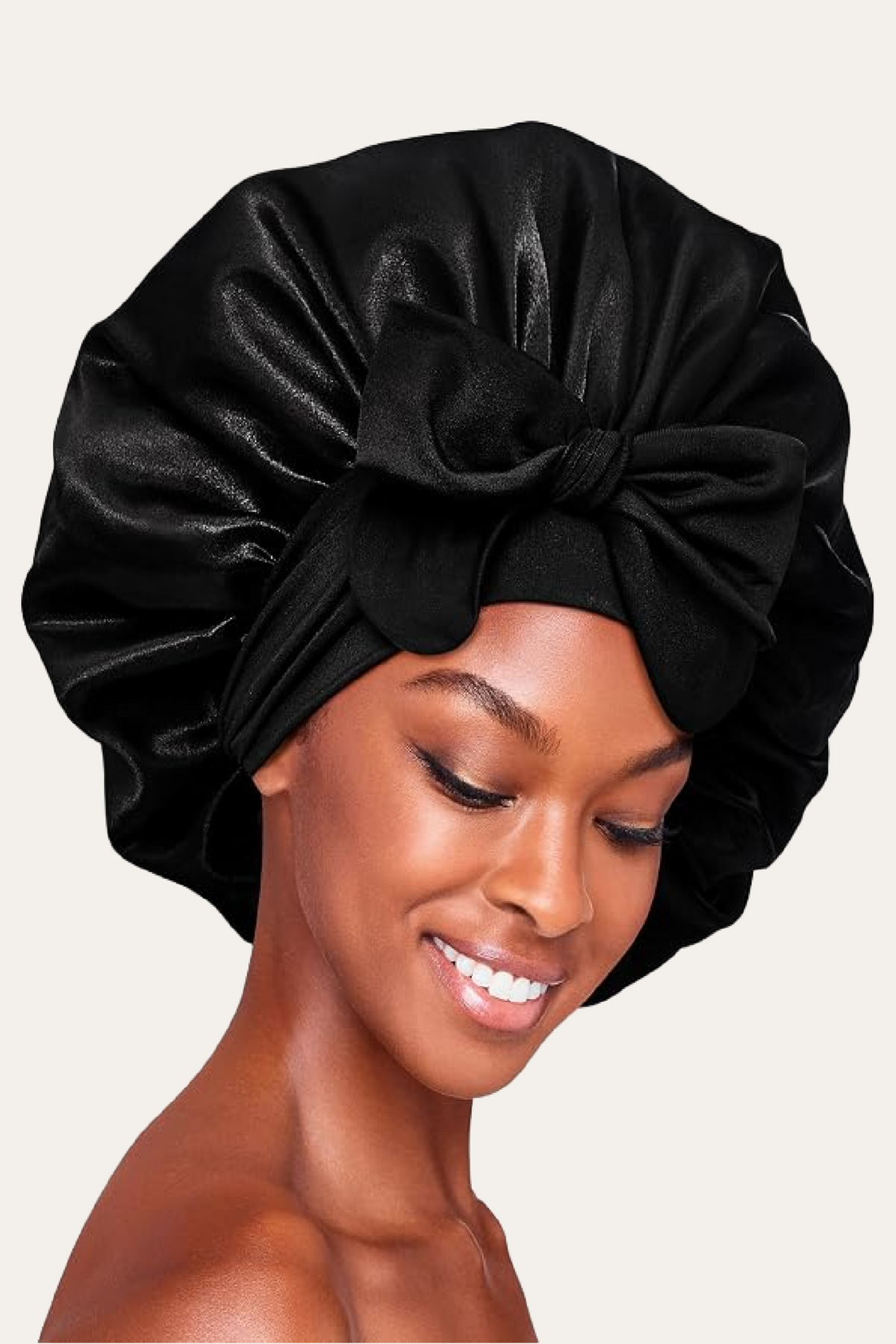Red by Kiss Satin Tie Bonnet for Sleeping – Adjustable, Anti-Frizz