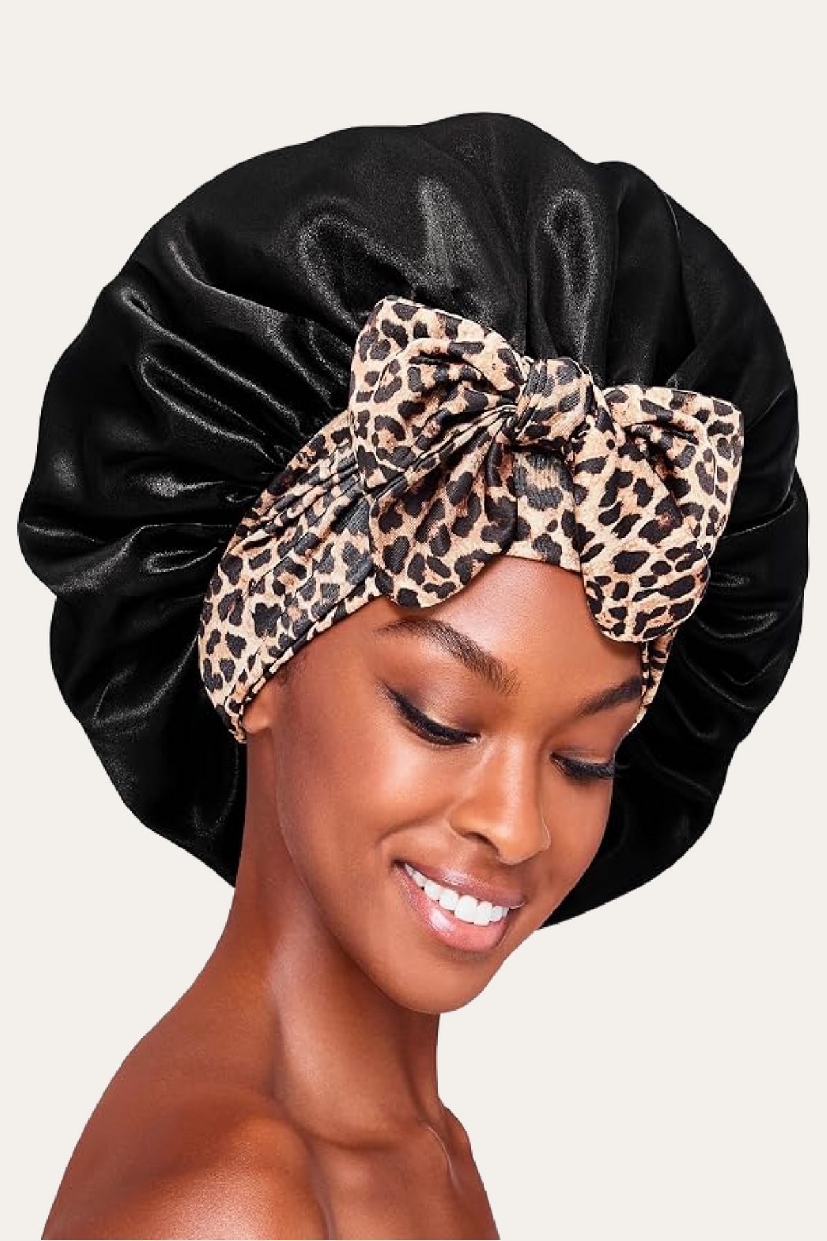 Red by Kiss Satin Tie Bonnet for Sleeping – Adjustable, Anti-Frizz