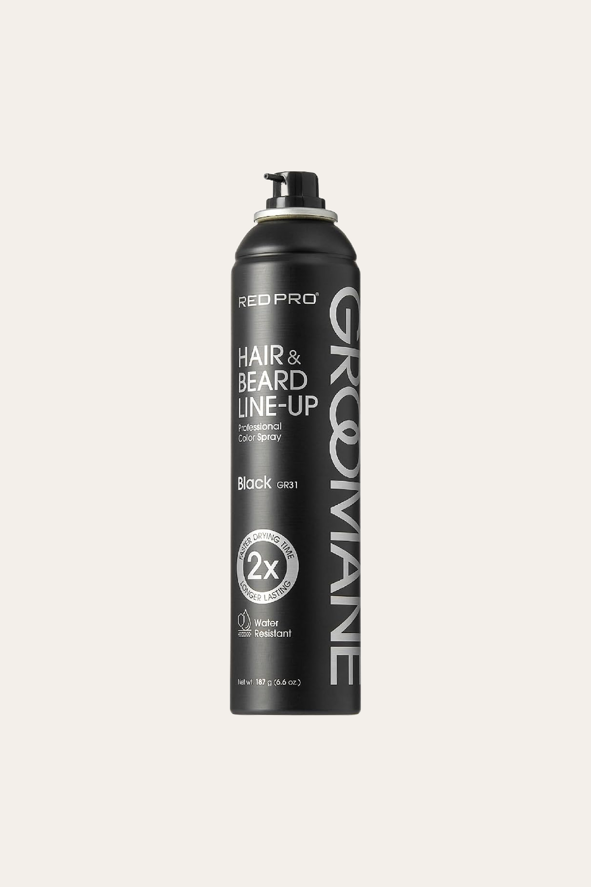Red Pro Groomane Hair & Beard Lineup Color Spray 6.6 Oz