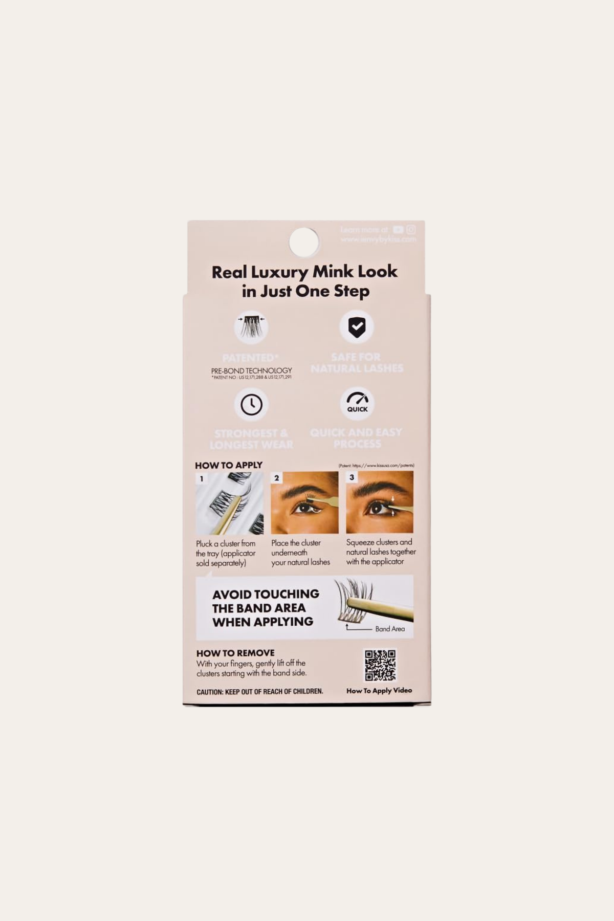 I-Envy Press & Go Real 100%Mink Pre-Glued Press-On Lash Clusters