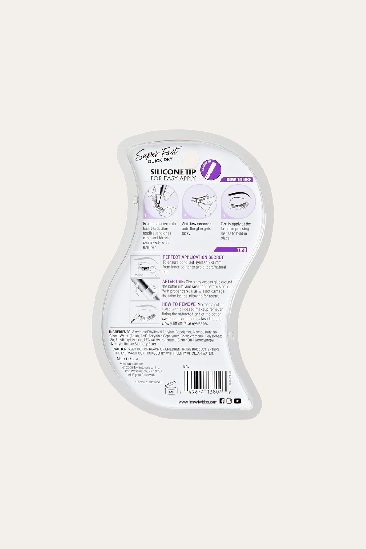 i-Envy Super Fast Quick Dry Clear Eyelash Adhesive