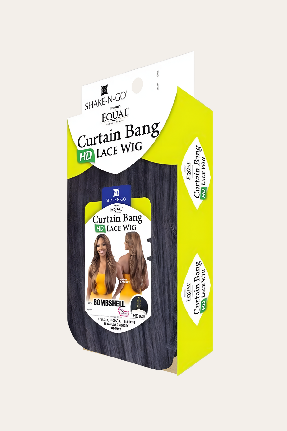 Shake N Go Bombshell Curtain Bang Lace Wig