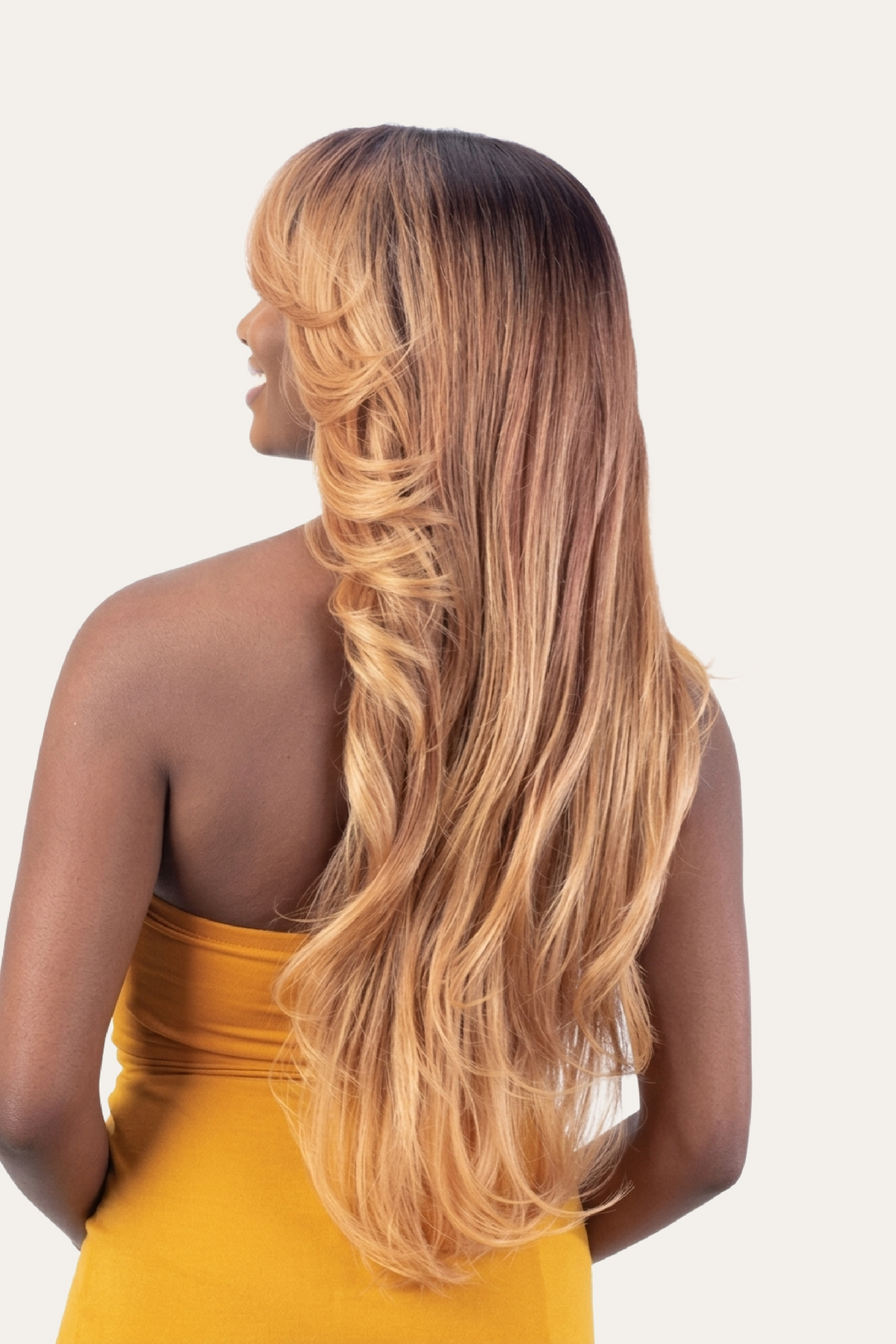 Shake N Go Bombshell Curtain Bang Lace Wig