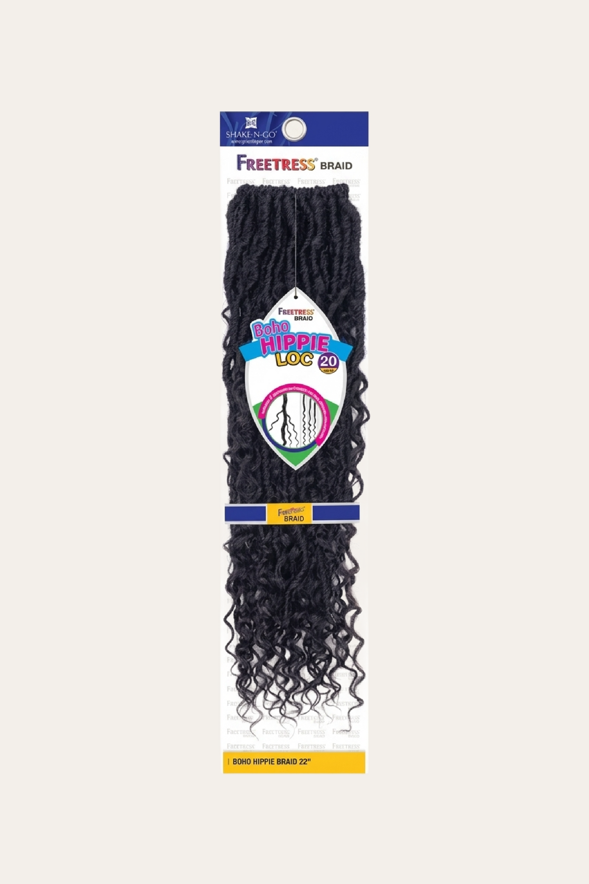 Freetress Synthetic Crochet Braid - Boho Hippie Loc 20"