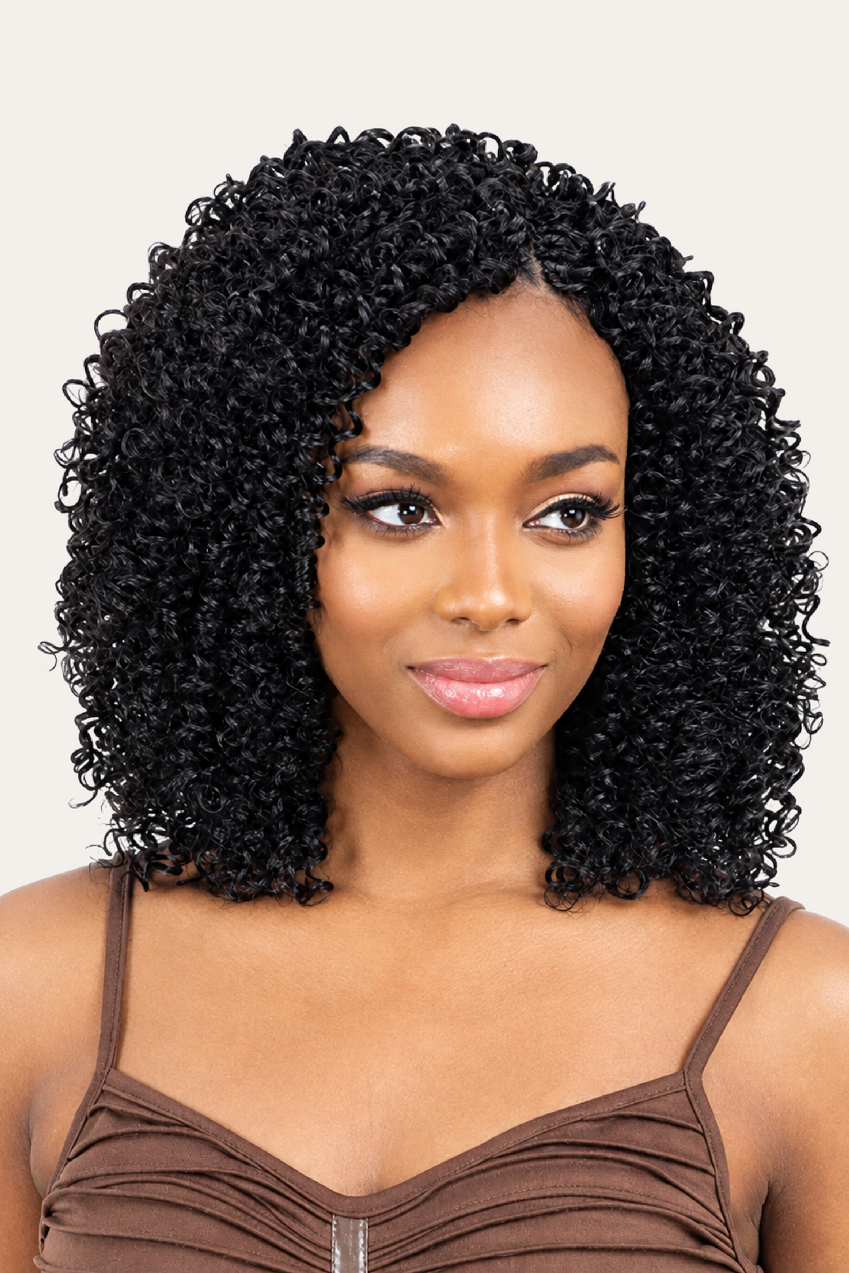Shake N Go Naked 100% Human Hair Pre-Looped Crochet Braid Water Curl - Natural