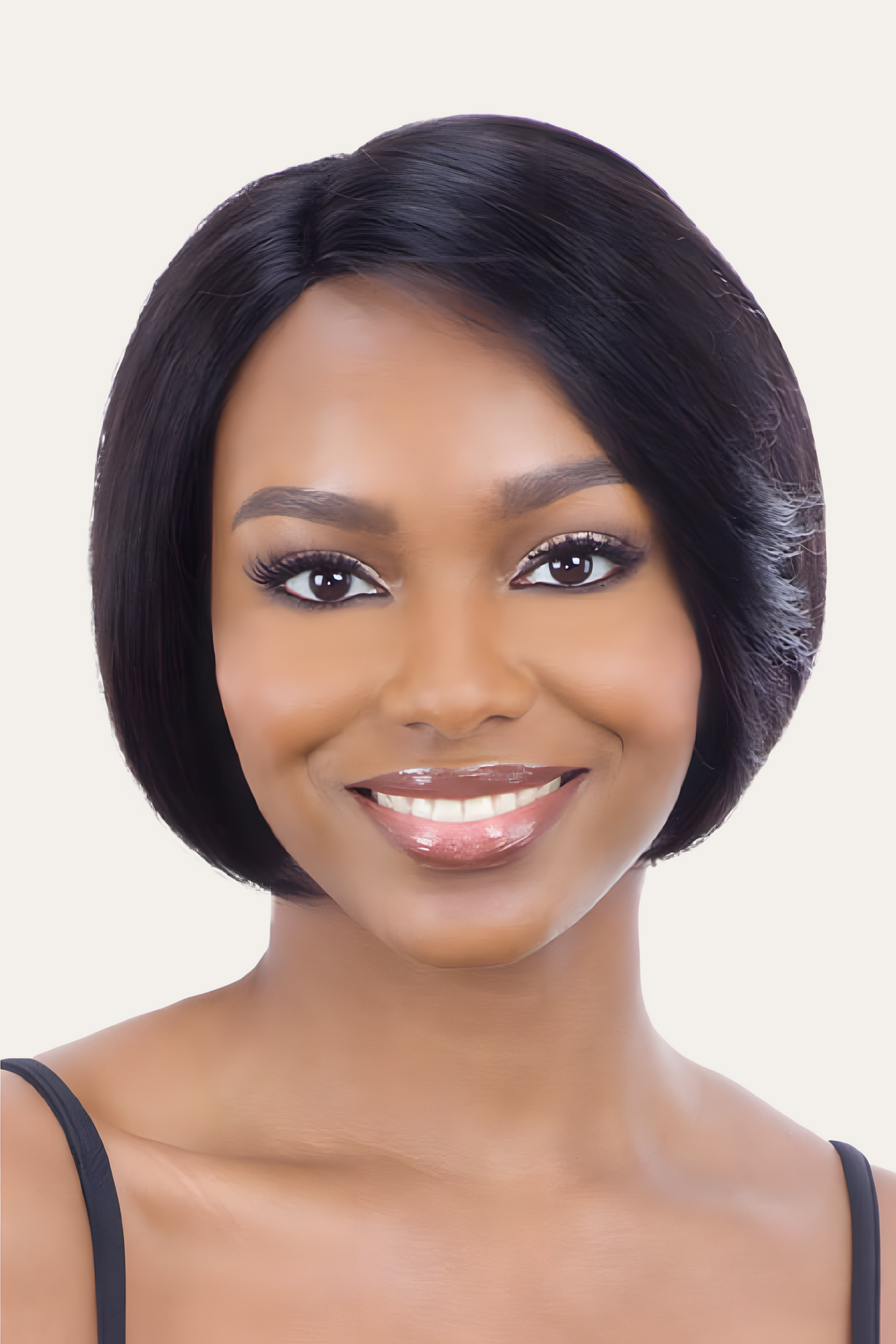 Naked 100% Brazilian Natural Human Hair Lace R Part Wig - CASSITY
