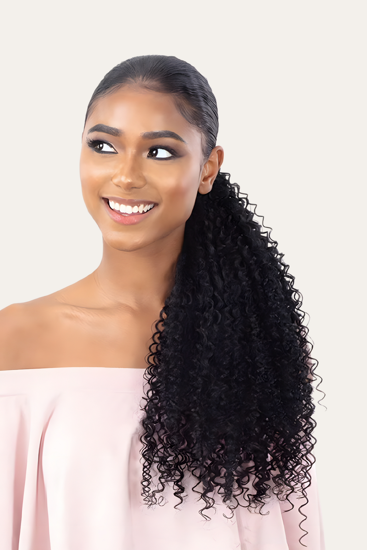 Organique Mastermix Shake N Go Synthetic Pony Pro Ponytail - BOHEMIAN CURL 32"
