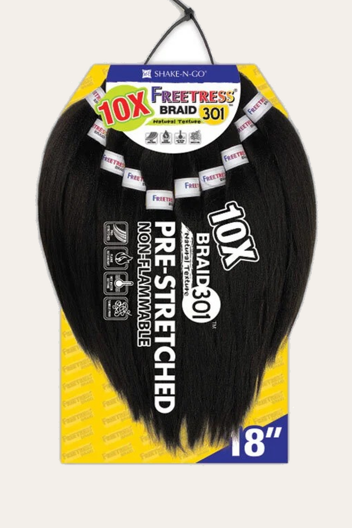 Shake-N-Go FreeTress 10X Pre-Stretched Braid 301 18"