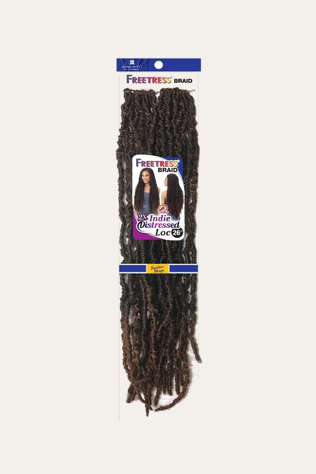 Shake n Go Freetress Crochet Braids 2X Indie Distressed Loc 26"