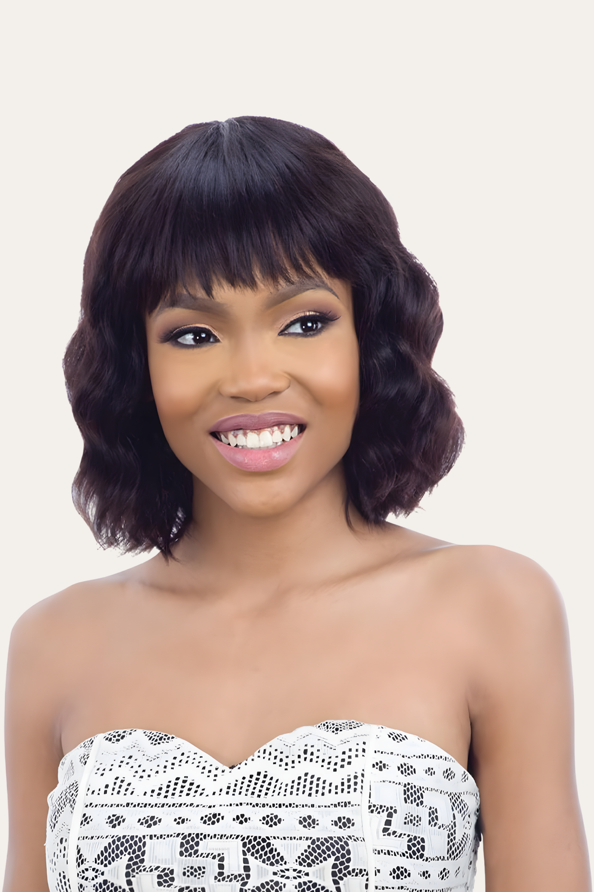 Mayde Beauty Human Hair Wig Siri - Natural