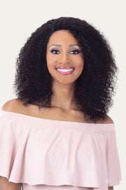 Wet & Wavy Invisible Lace Part Wig Bohemian Curl 18" - Natural