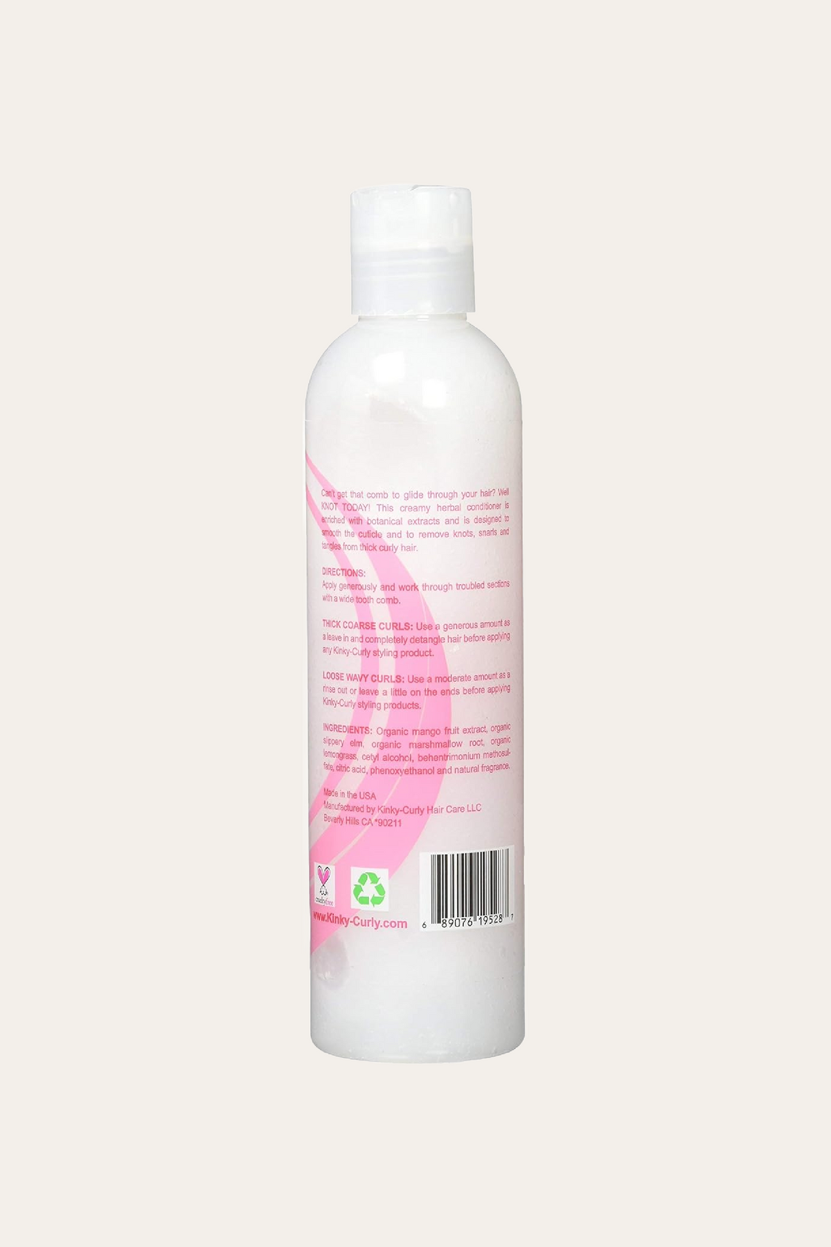 Kinky-Curly Knot Today Natural Leave In Hair Conditioner/Detangler 8 Oz