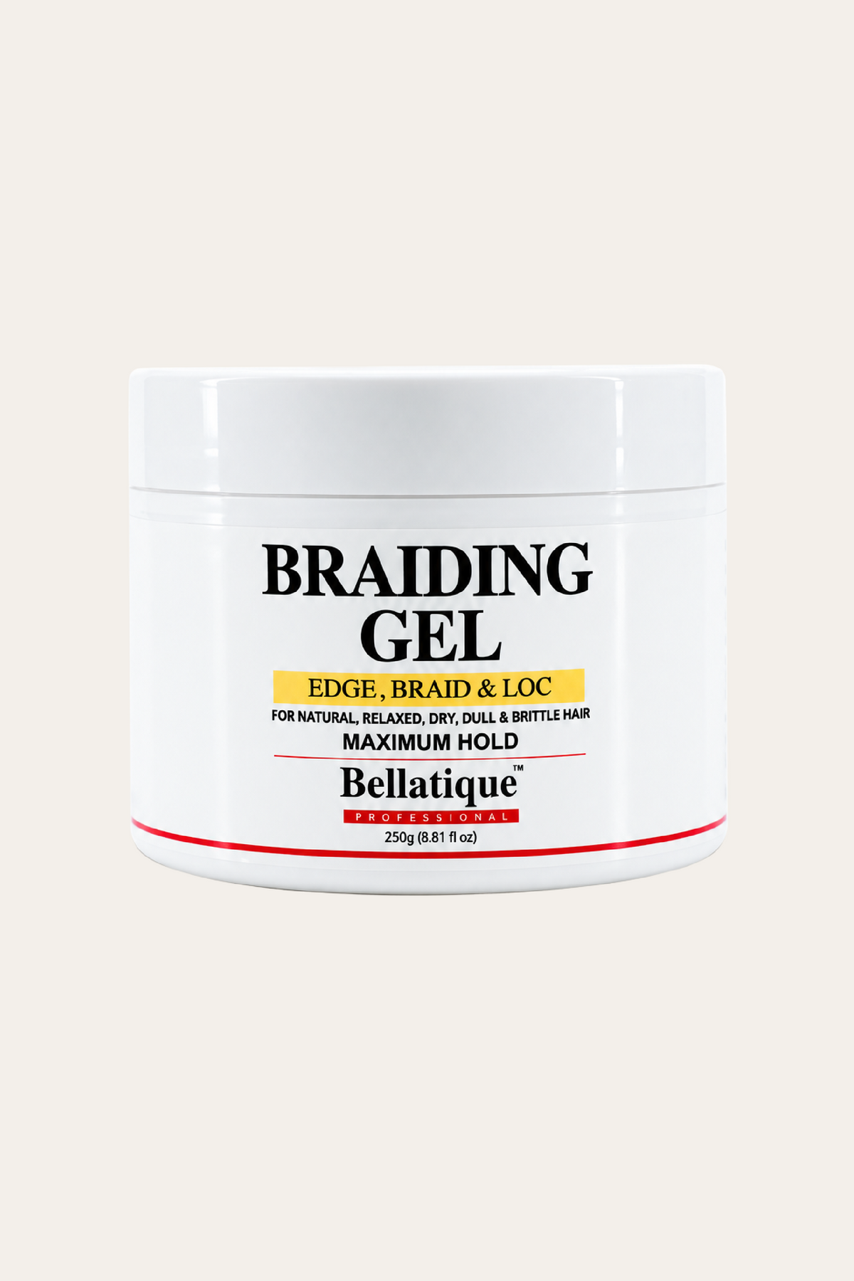 Bellatique Braiding Gel & Edge Control, Maximum Hold