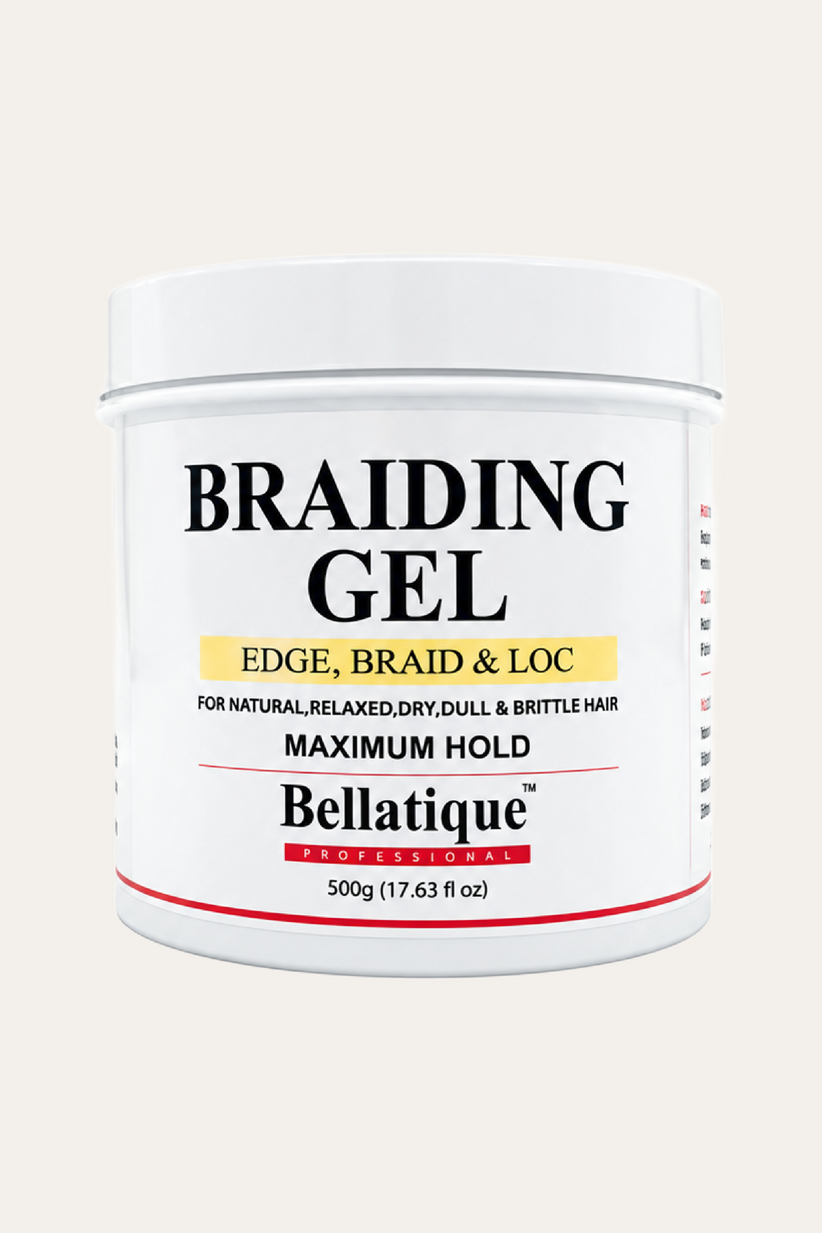 Bellatique Braiding Gel & Edge Control, Maximum Hold