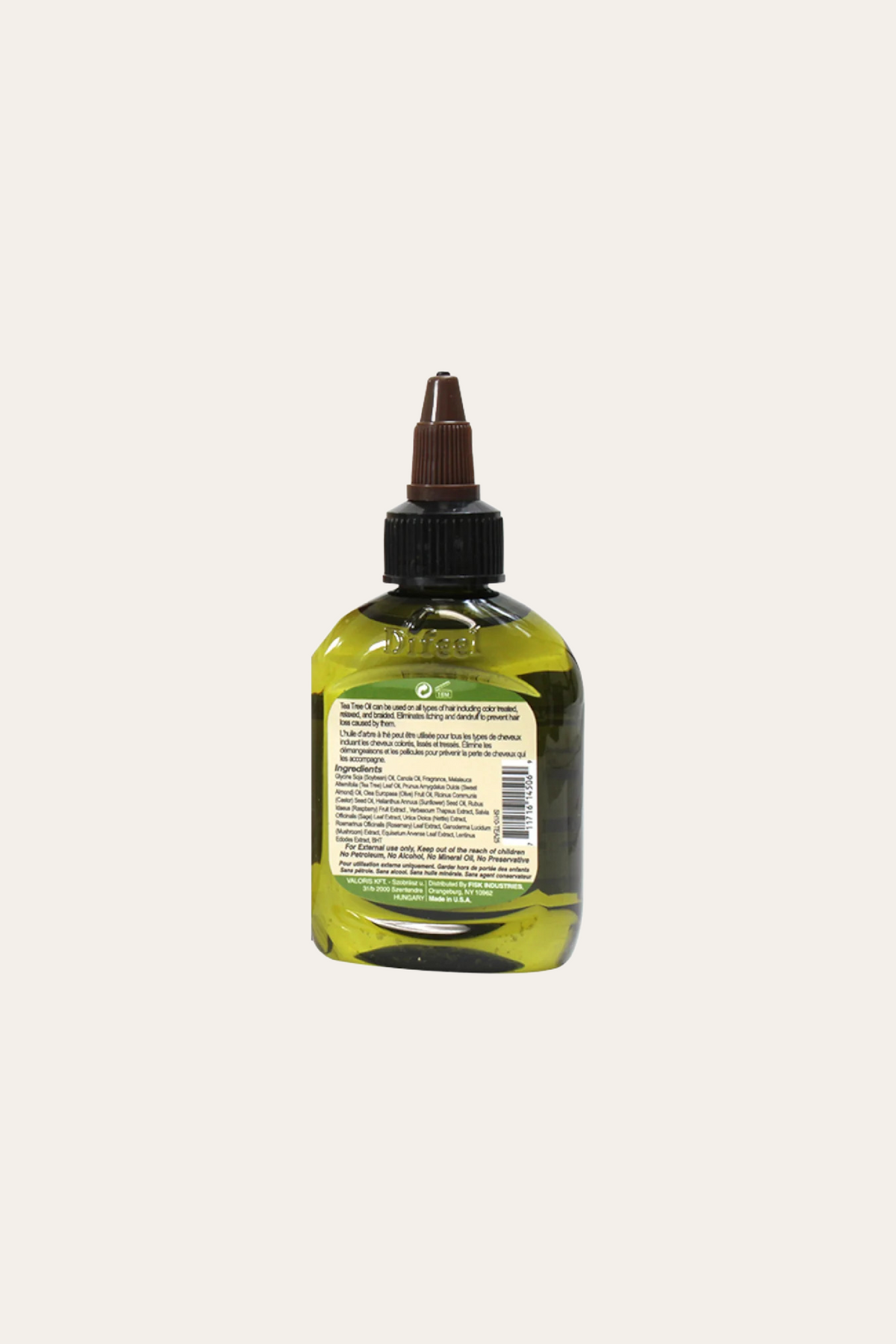 Difeel Tea Tree Hair Oil Blend 2.5 Oz