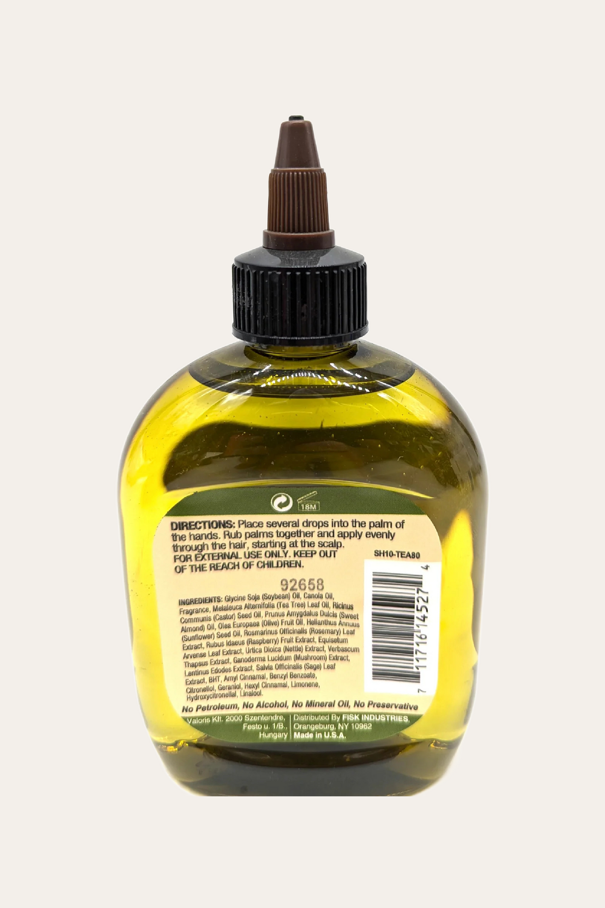 Difeel Tea Tree Hair Oil Blend 7.1 Oz