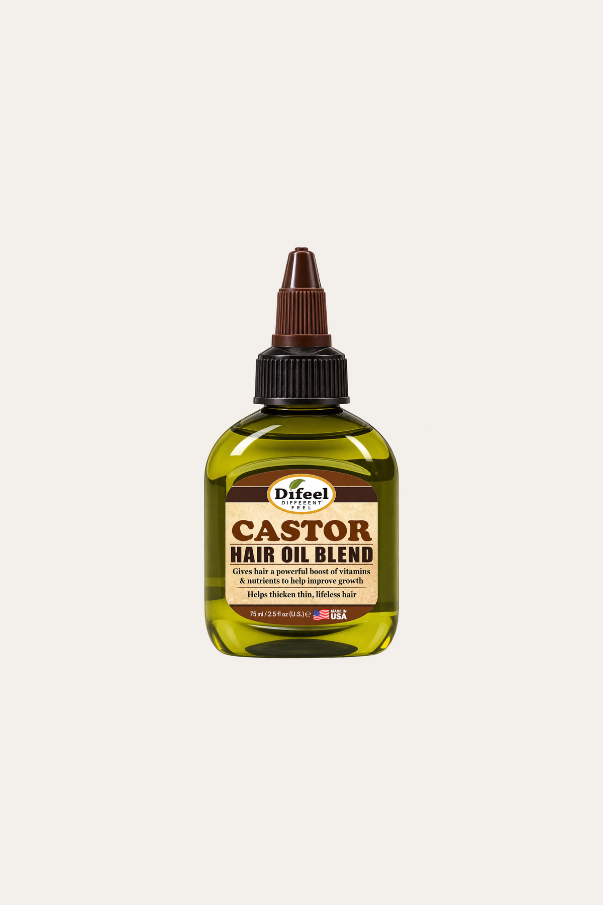 Difeel Castor Hair Oil Blend 2.5 Oz