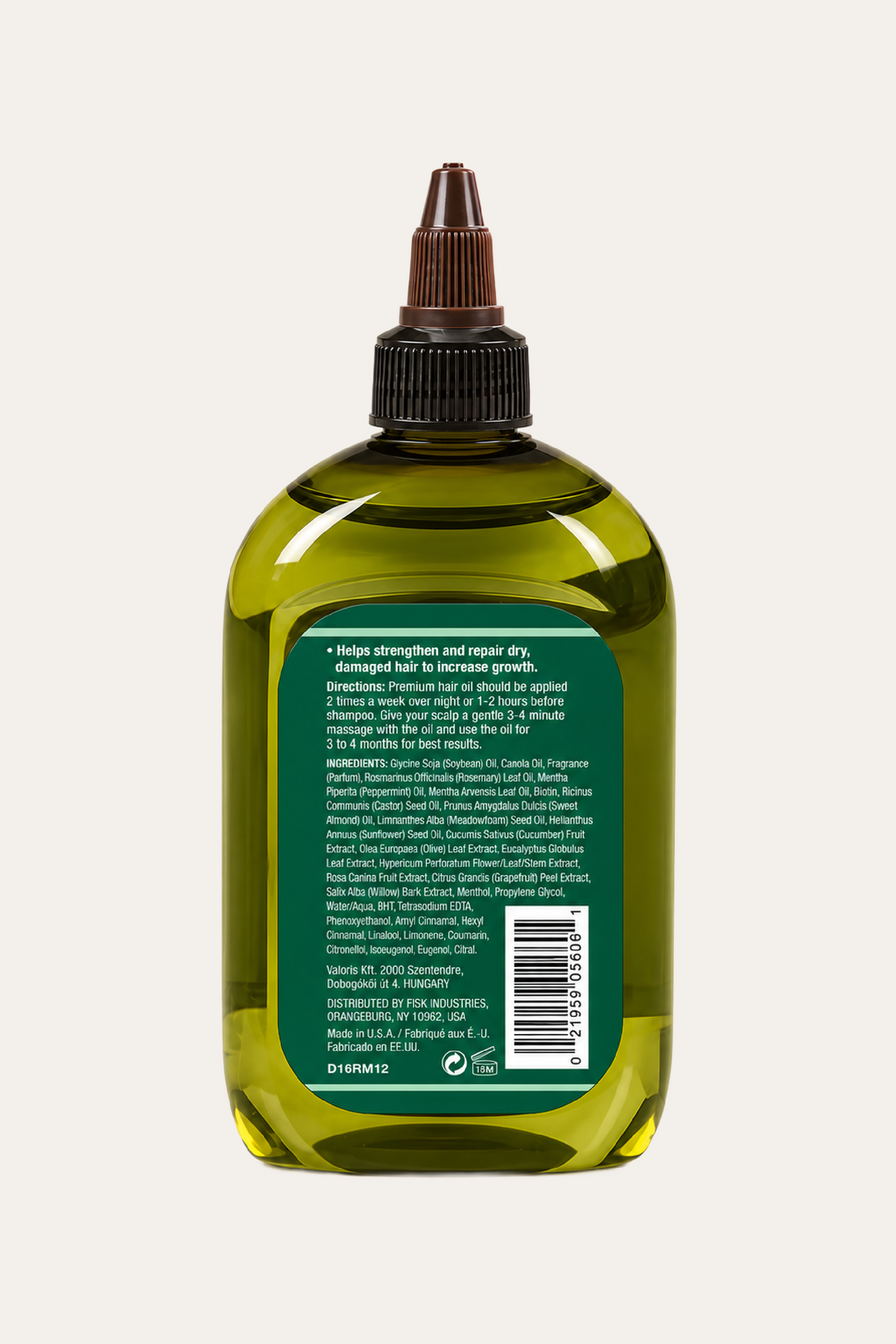 Difeel Rosemary and Mint Hair Oil Blend 7.1 Oz