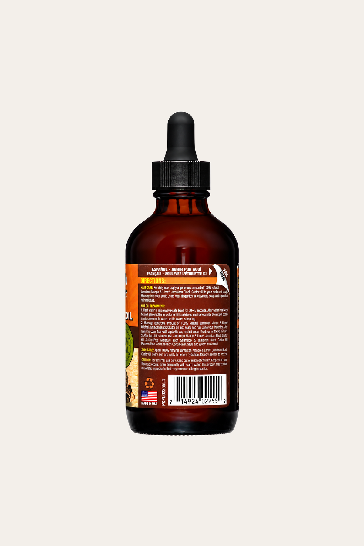 Jamaican Mango & Lime Black Castor Oil 4 Oz