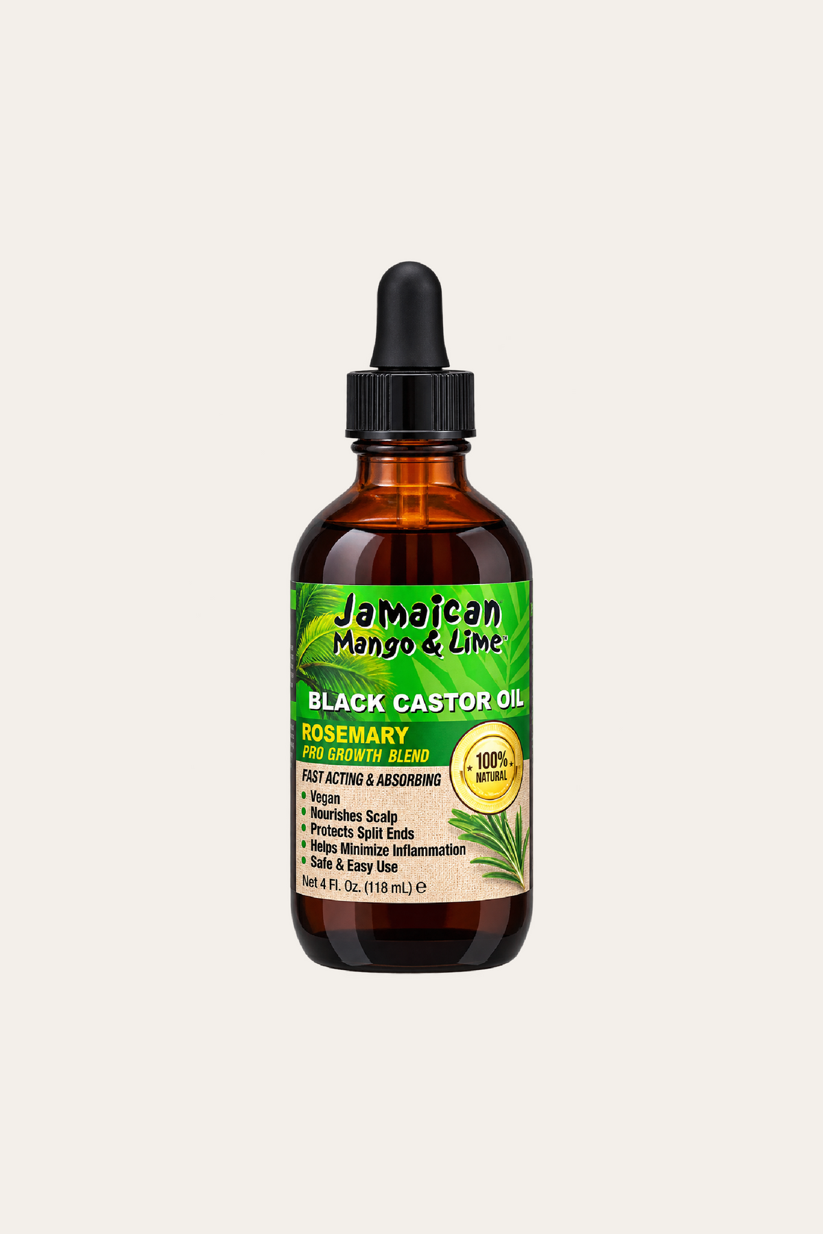 Jamaican Mango & Lime Black Castor Oil Rosemary 4 Fl Oz