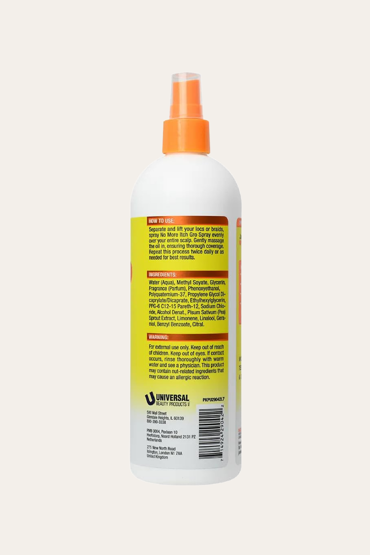 Jamaican Mango & Lime No More Itch Gro Spray Soothes & Hydrates Scalp