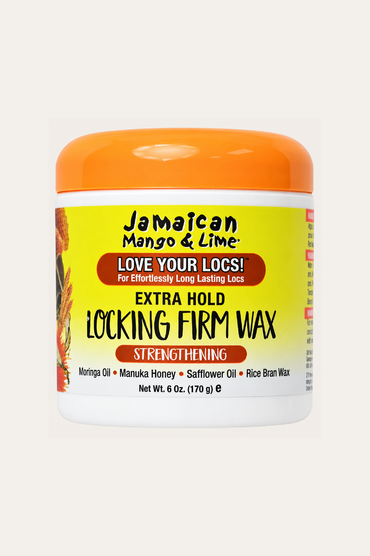 Jamaican Mango & Lime Locking Firm Wax 6 Oz