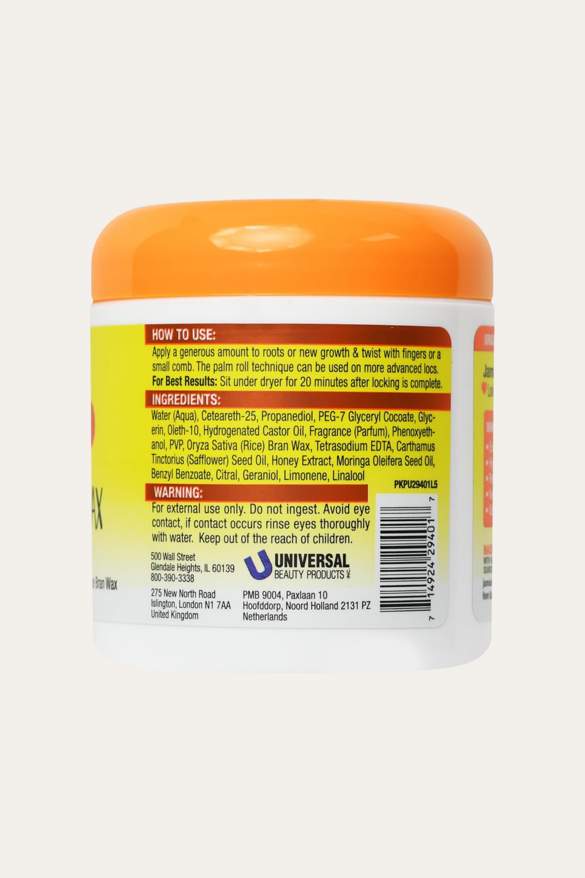 Jamaican Mango & Lime Locking Firm Wax 6 Oz