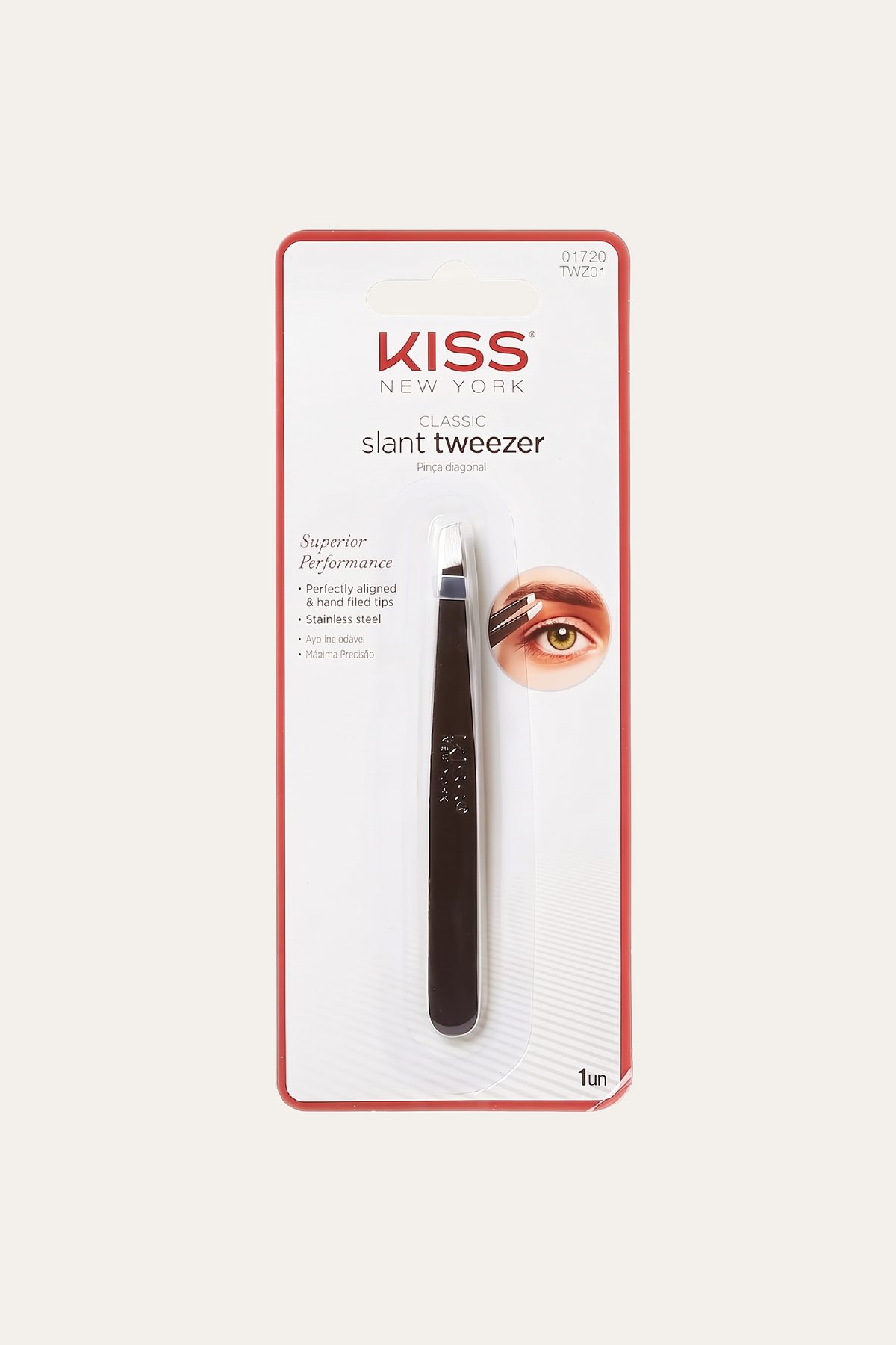 Kiss New York Tweezer Premium Precision Slant Tip TWZ01