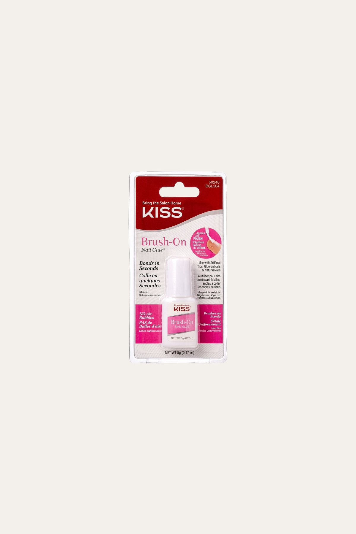 Kiss PowerFlex Brush-On Nail Glue 0.17 Oz