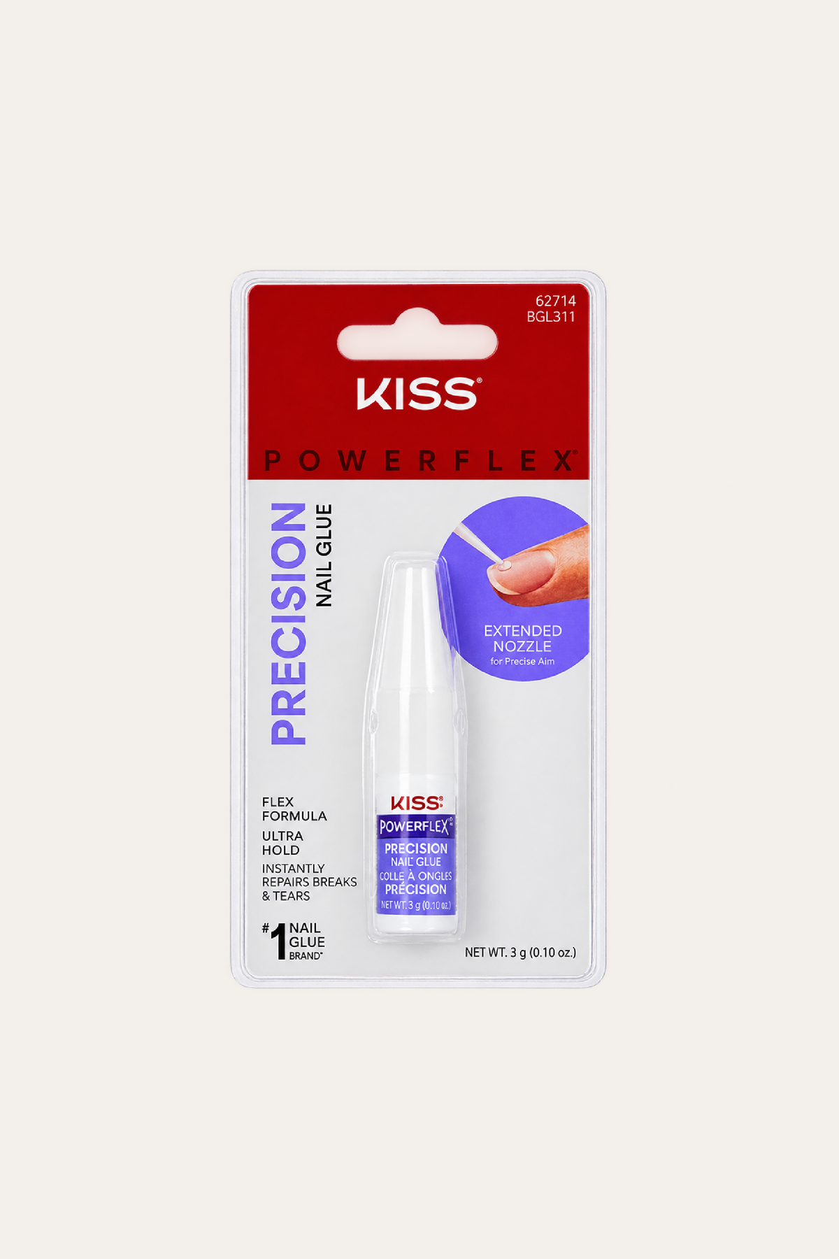 Kiss PowerFlex Precision Nail Glue 0.10 Oz