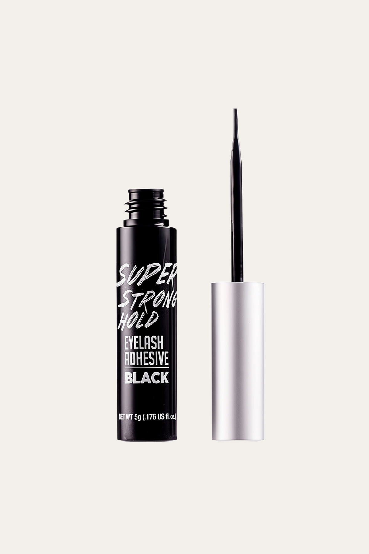 Kiss Super Strong Hold Eyelash Adhesive Brush On Latex Free Black 1.76 Oz