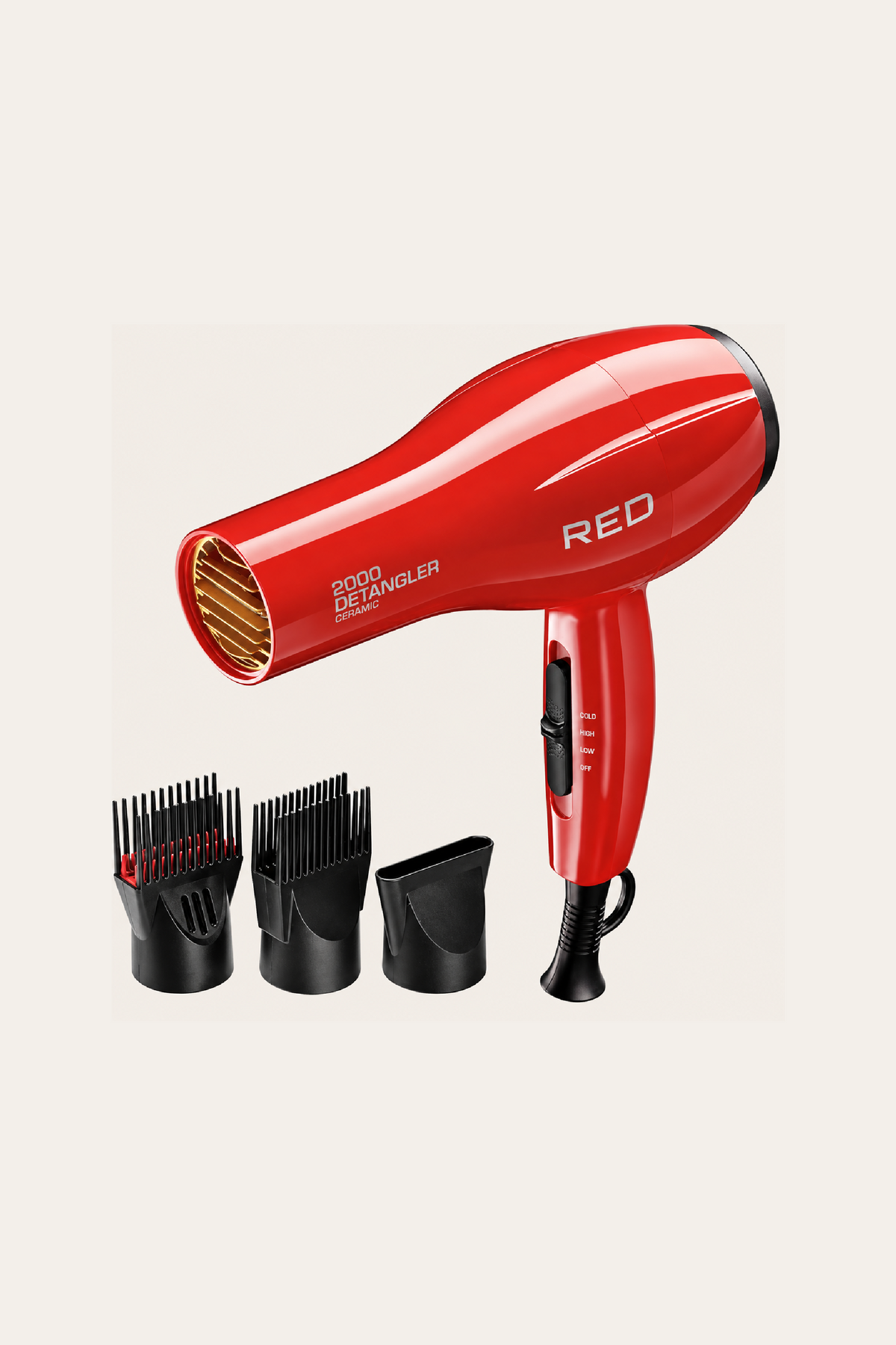Red by Kiss 2000 Detangler Ceramic Hair Dryer