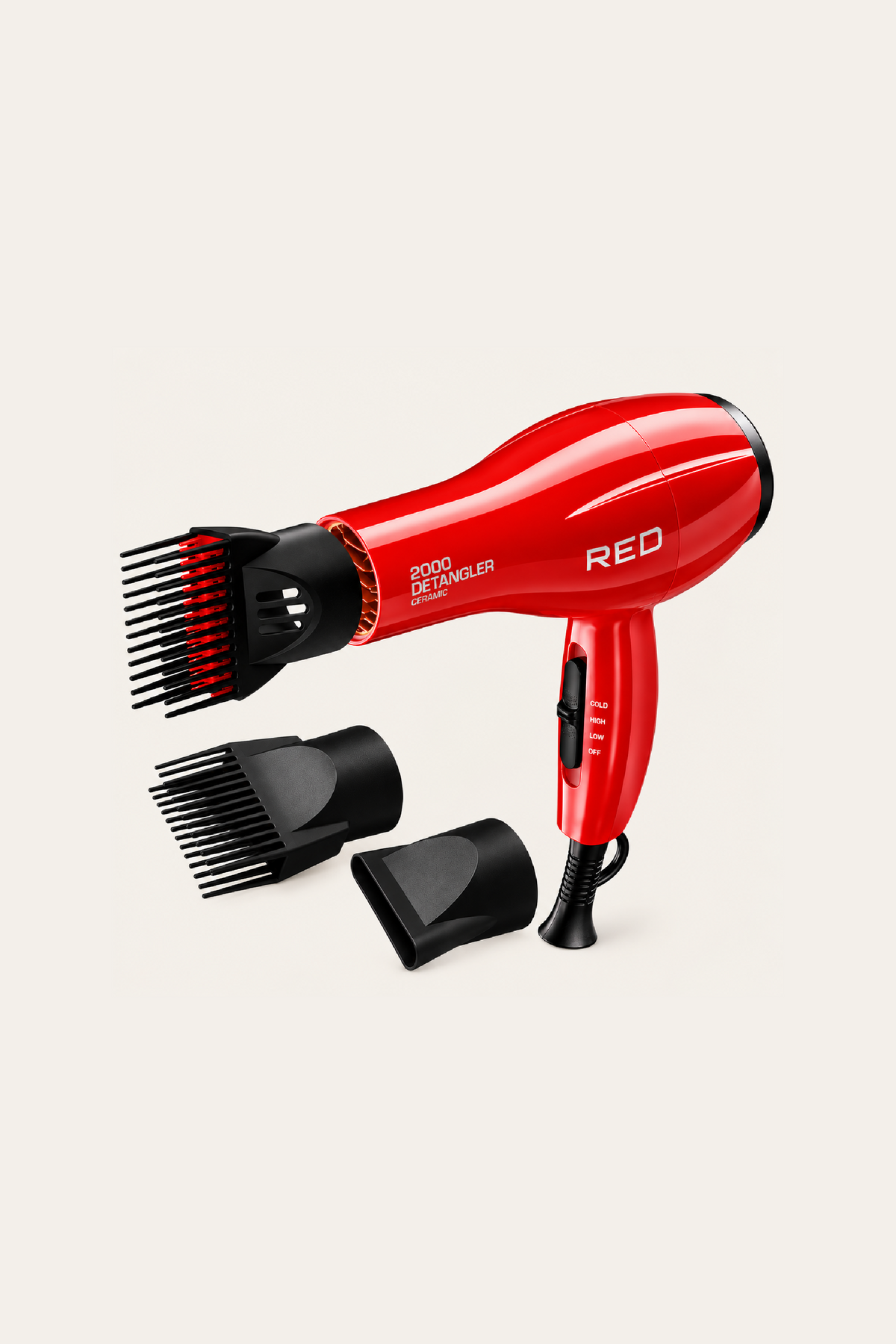 Red by Kiss 2000 Detangler Ceramic Hair Dryer
