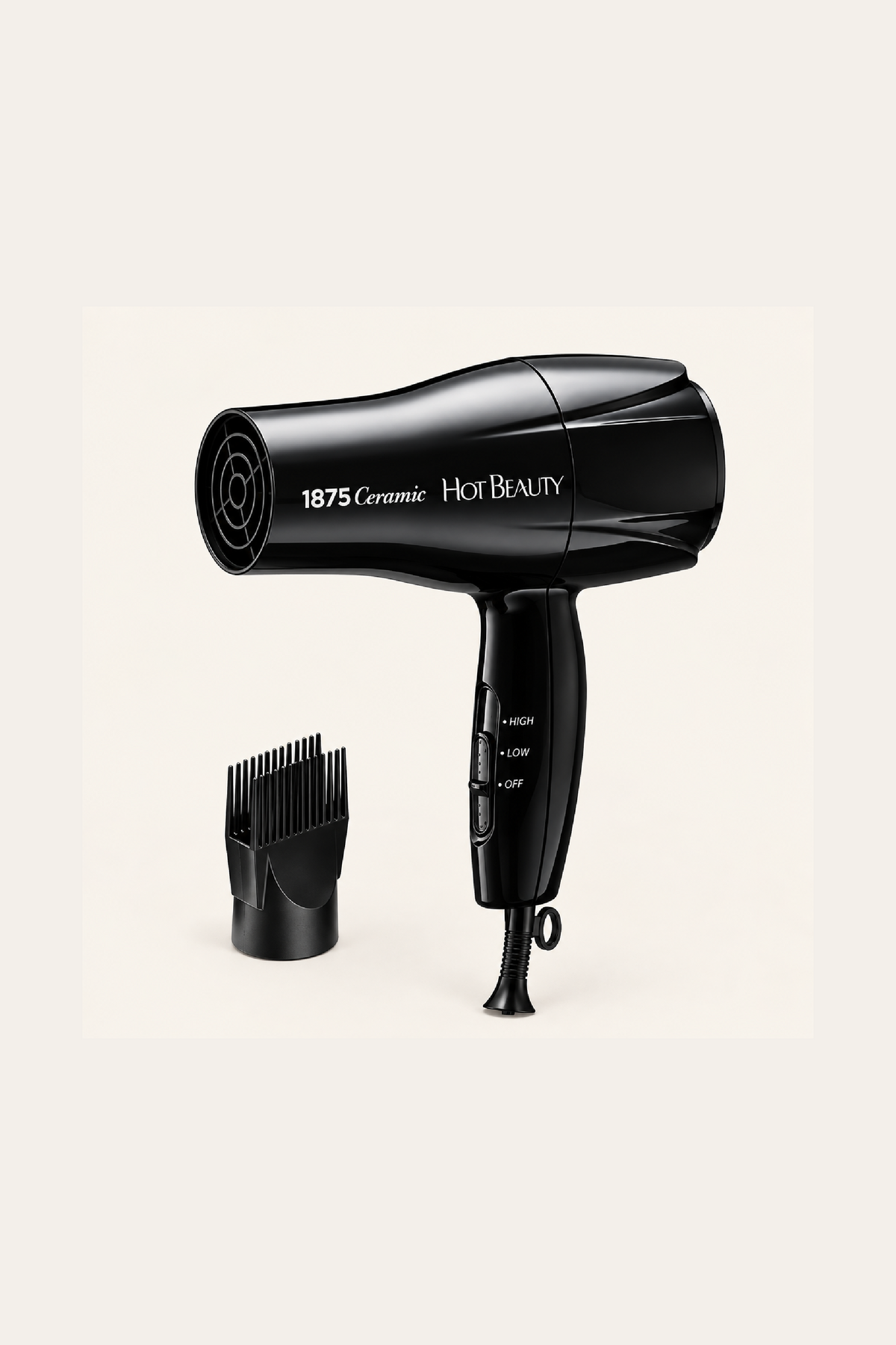 Hot Beauty 1875 Ceramic Multi-Setting Hair Dryer