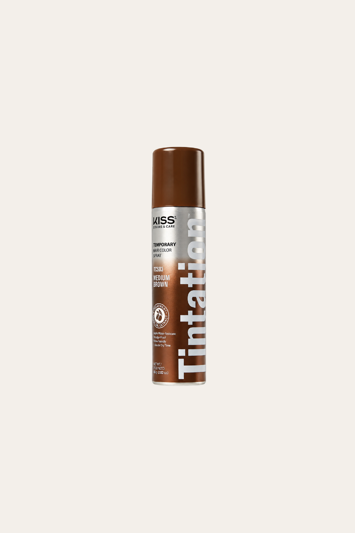 Kiss Tintation Temporary Hair Color Spray & Hair Mascara 2.8 Oz