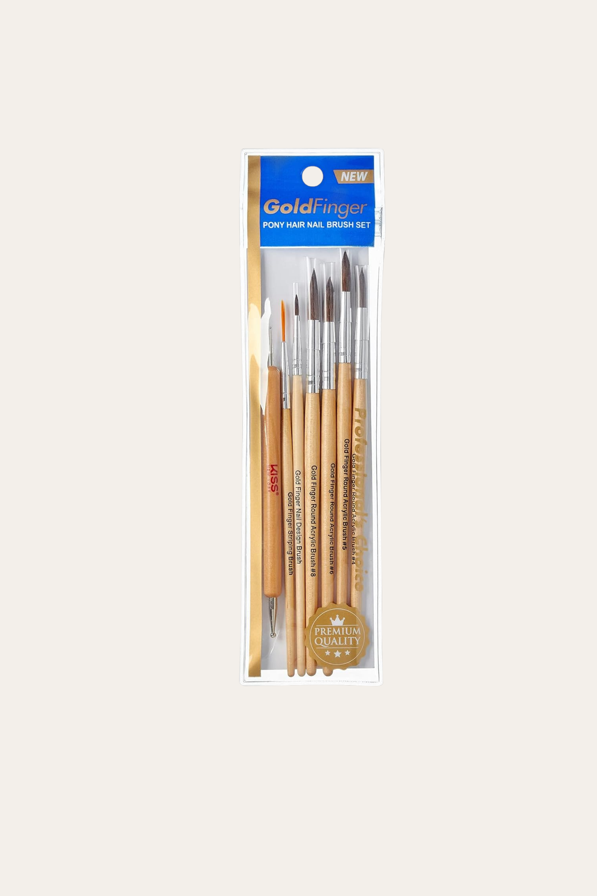 Gold Finger Professional Acrylic Brush Set