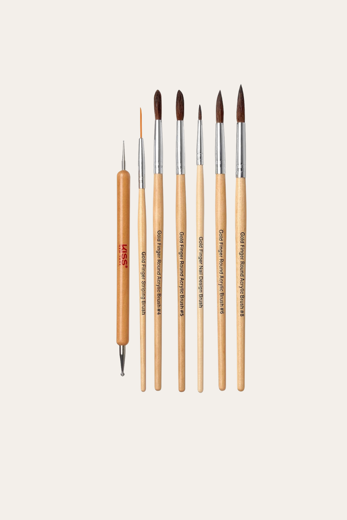 Gold Finger Professional Acrylic Brush Set