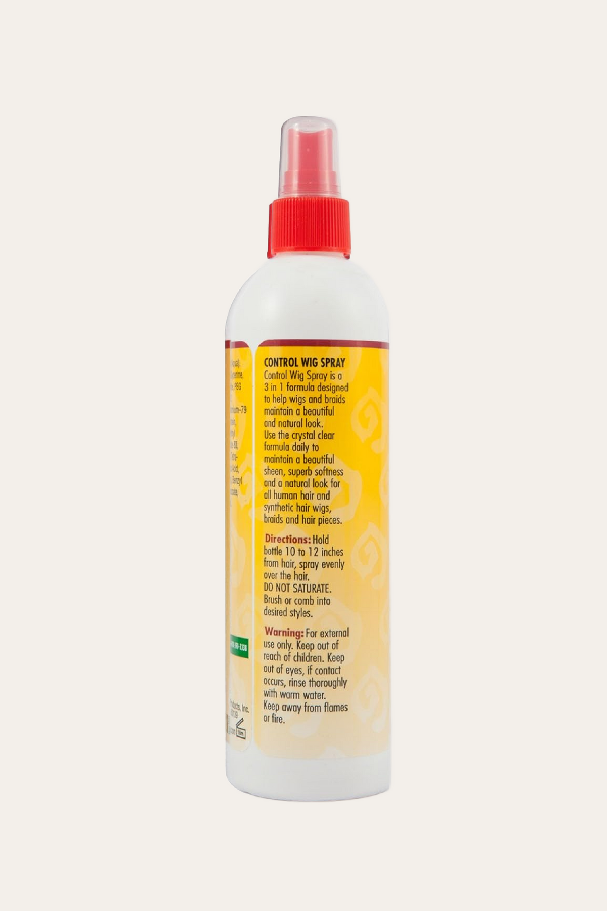 Control Wig Spray 3 In 1 Formula 12 Oz