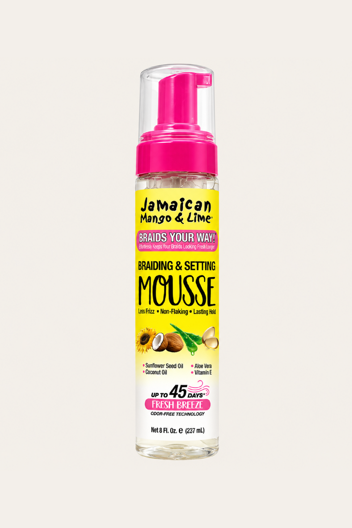 Jamaican Mango Lime Braid Your Way Braiding Setting Mousse 8 Oz